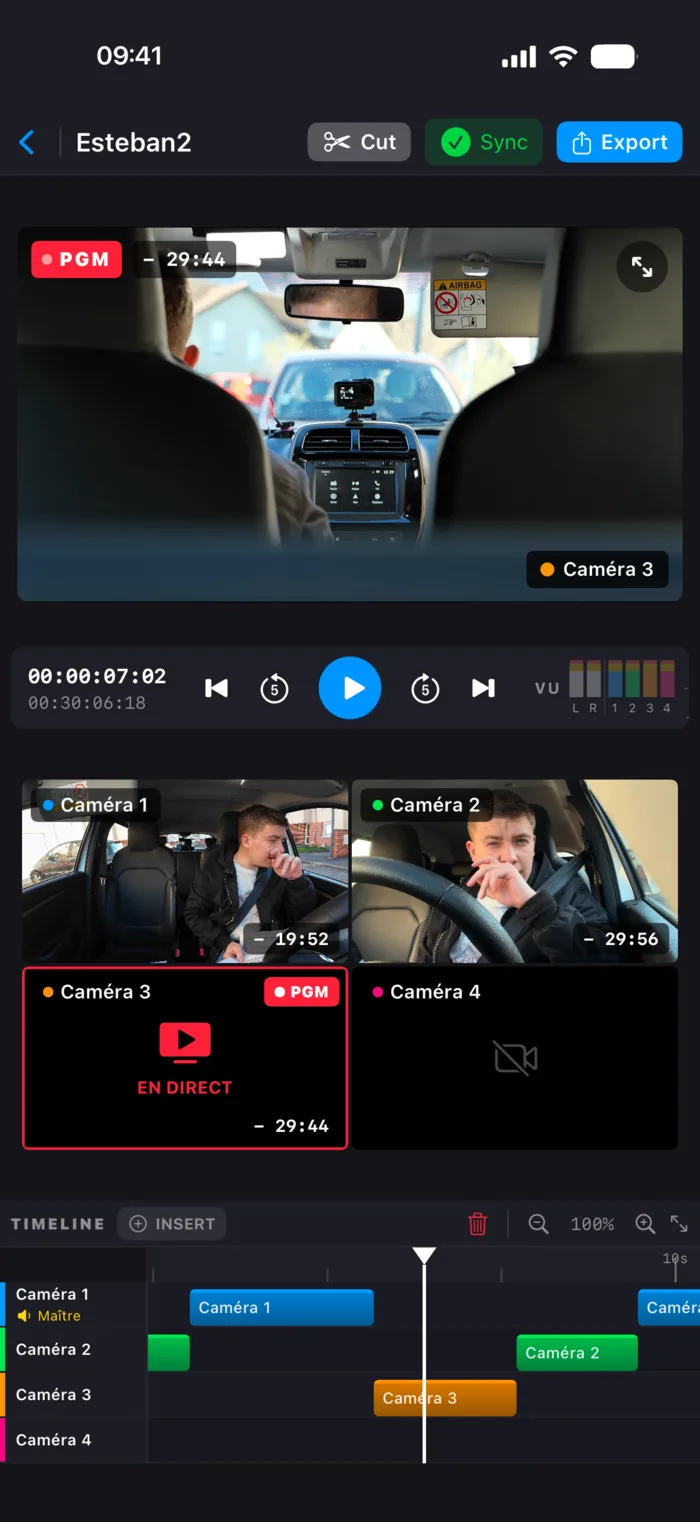 Multicaméra CTpro — 4 sources